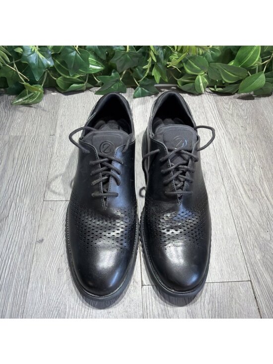 Cole Haan Zerogrand Laser Perforated Oxford Black Mens 10.5  C23832 Dress Shoes main image 9